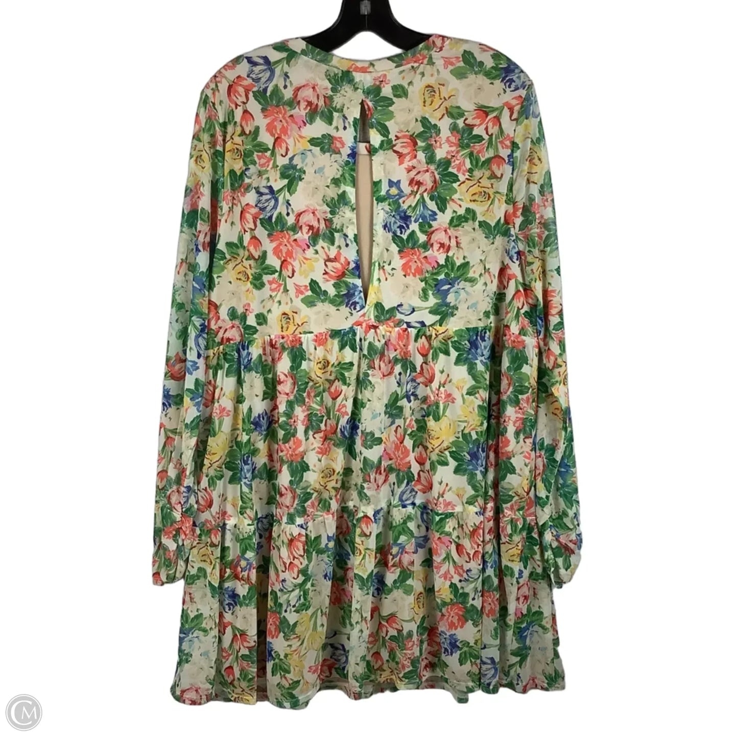 Top Long Sleeve By Afrm In Floral Print, Size: 2x