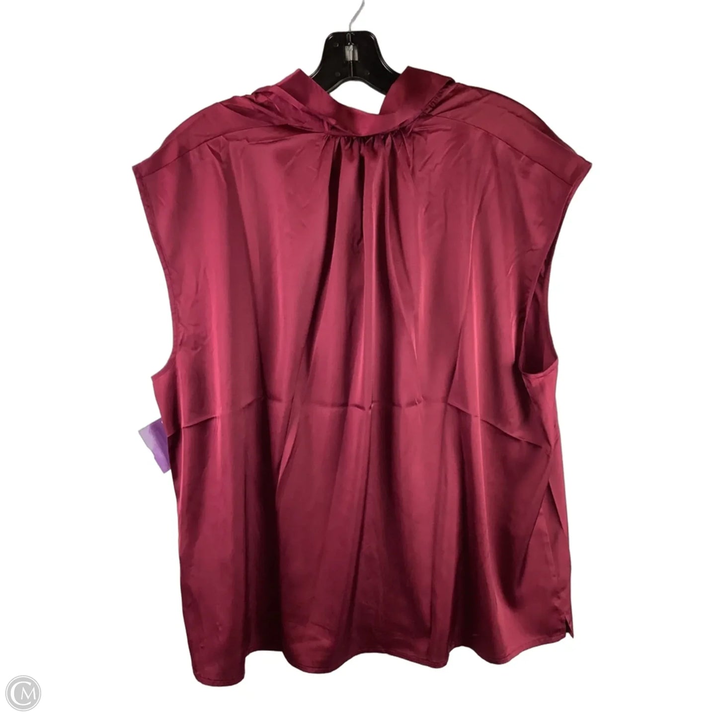 Top Short Sleeve By Banana Republic In Maroon, Size: Xl