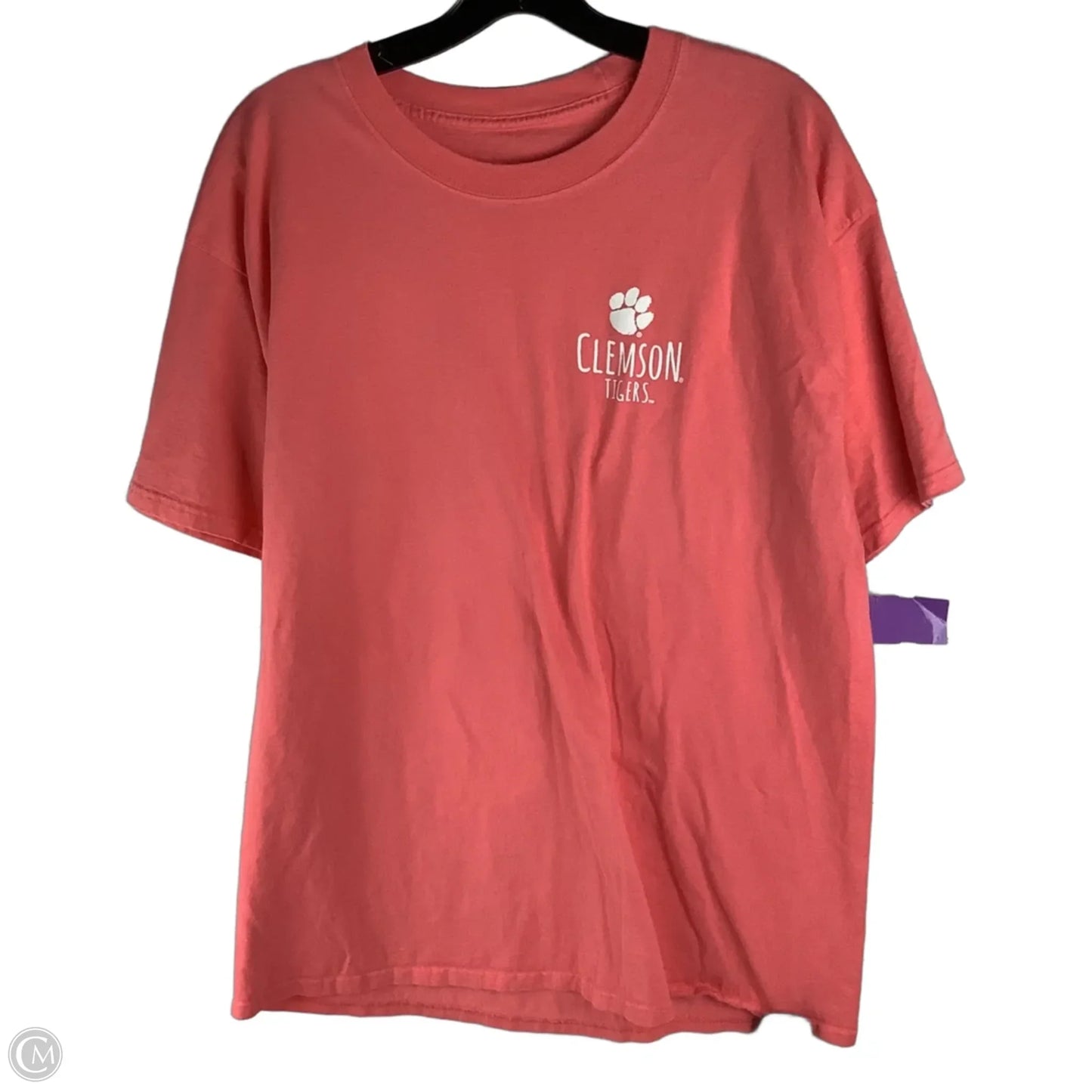 Top Short Sleeve Basic By Hanes In Pink, Size: Xl, back of shirt is the first picture