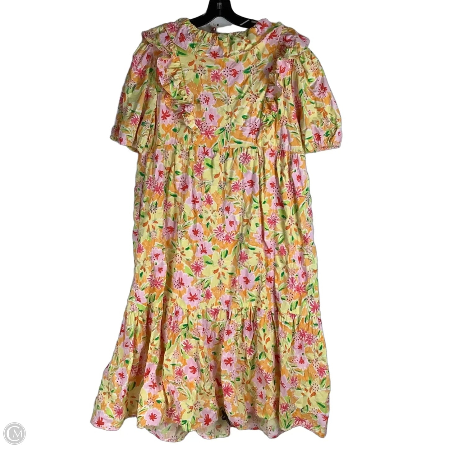 Dress Casual Midi By Crown And Ivy In Yellow, Size: Xl