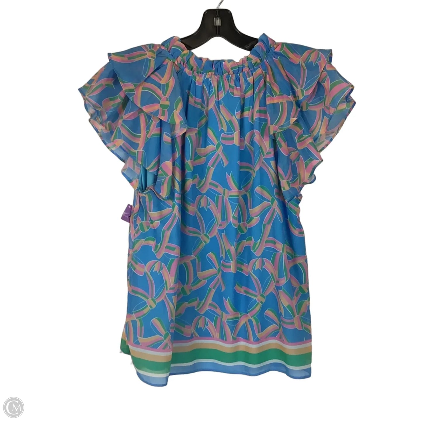Top Short Sleeve By Jade In Blue, Size: M