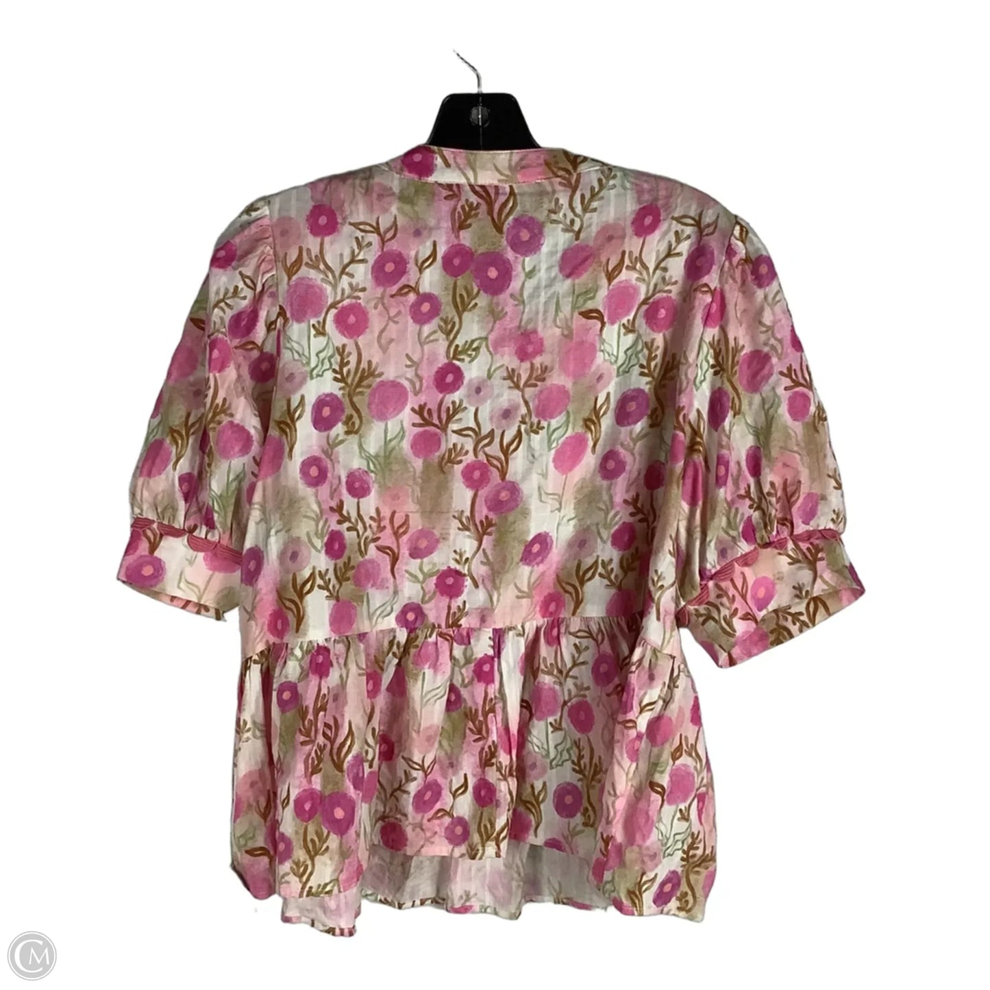 Top Short Sleeve By Gigio In Pink, Size: L