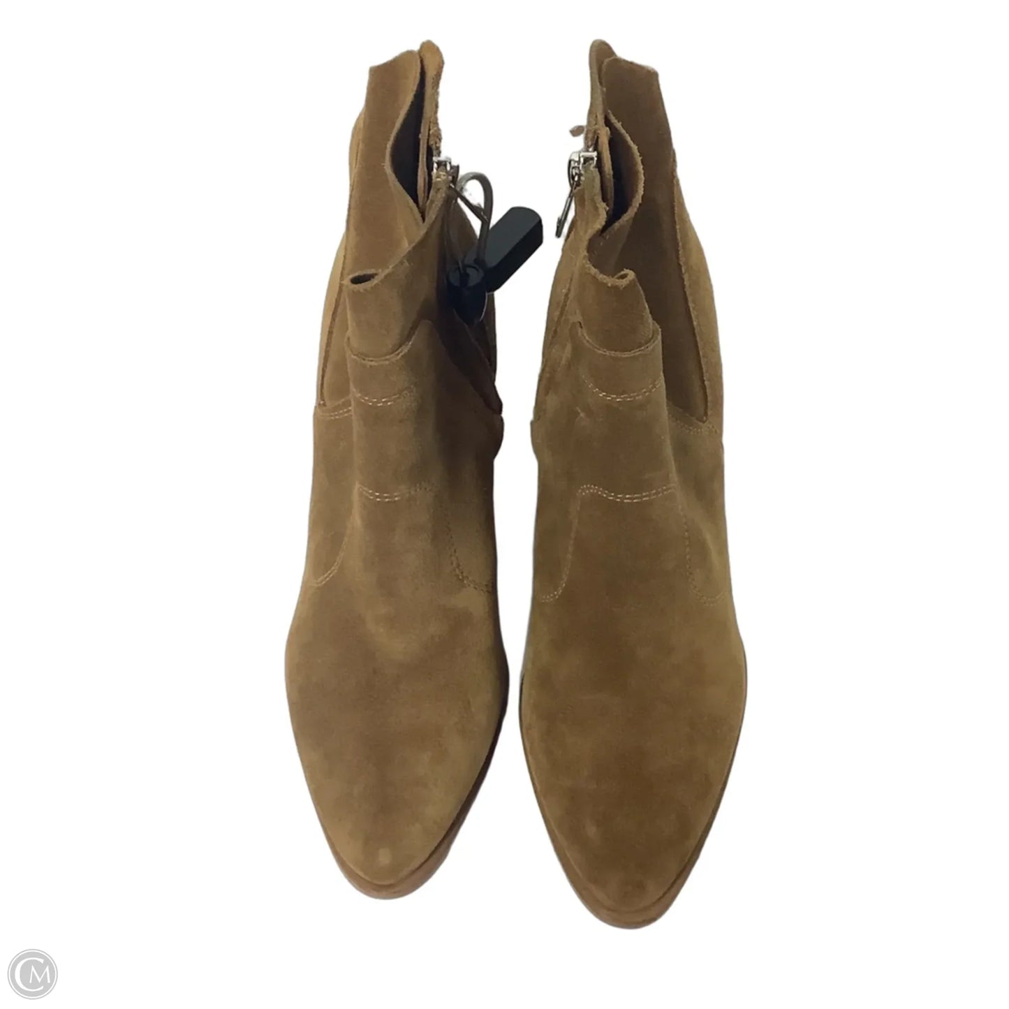 Boots Ankle Heels By Marc Fisher In Brown, Size: 7