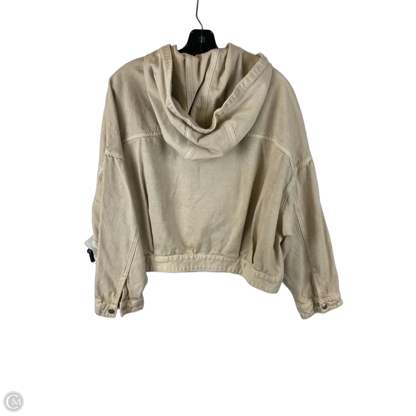 Jacket Denim By Clothes Mentor In Cream Denim, Size: S