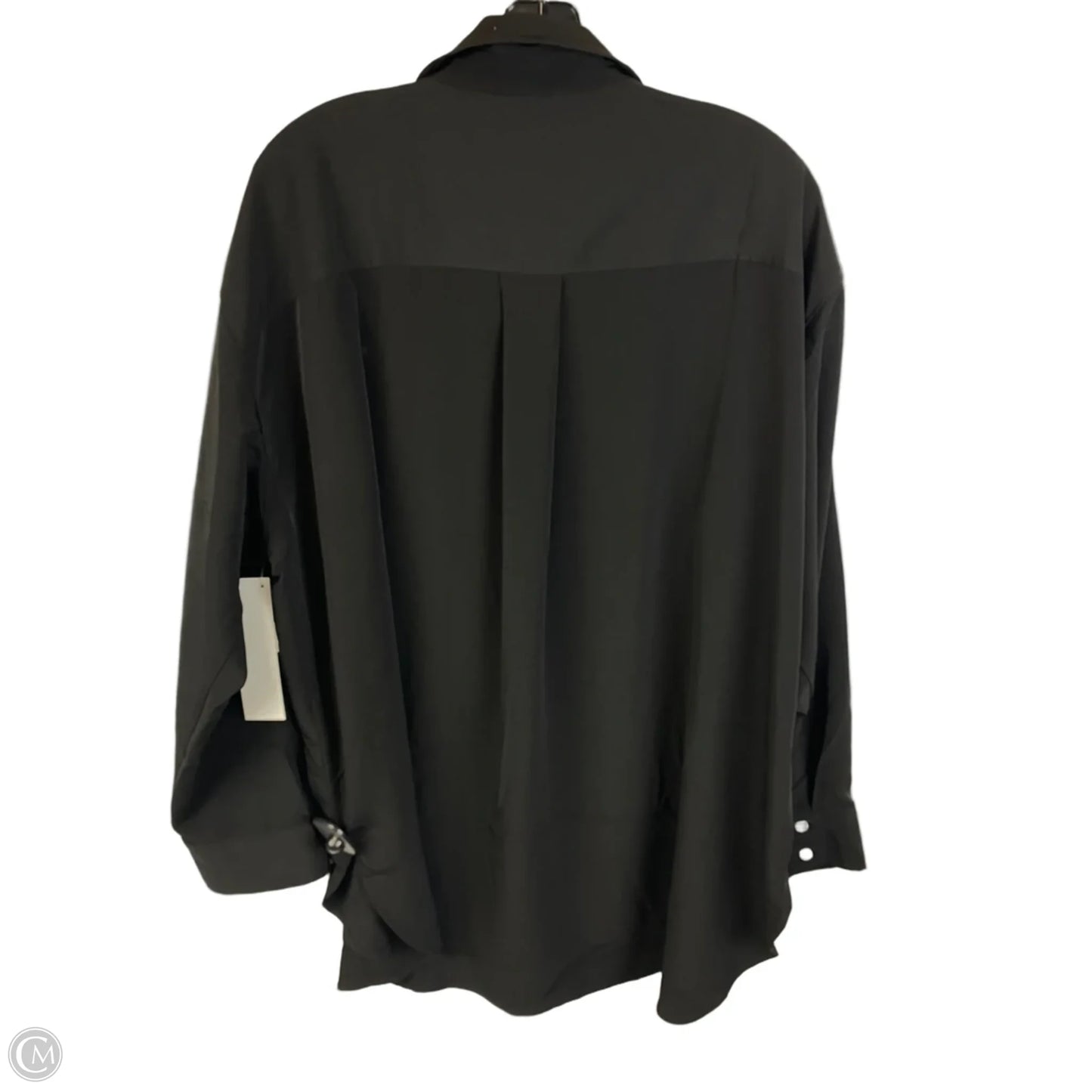 Top Long Sleeve Designer By Karl Lagerfeld In Black, Size: Xl