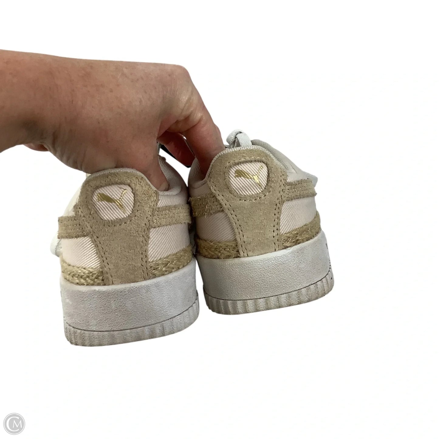 Shoes Sneakers By Puma In Cream, Size: 8.5