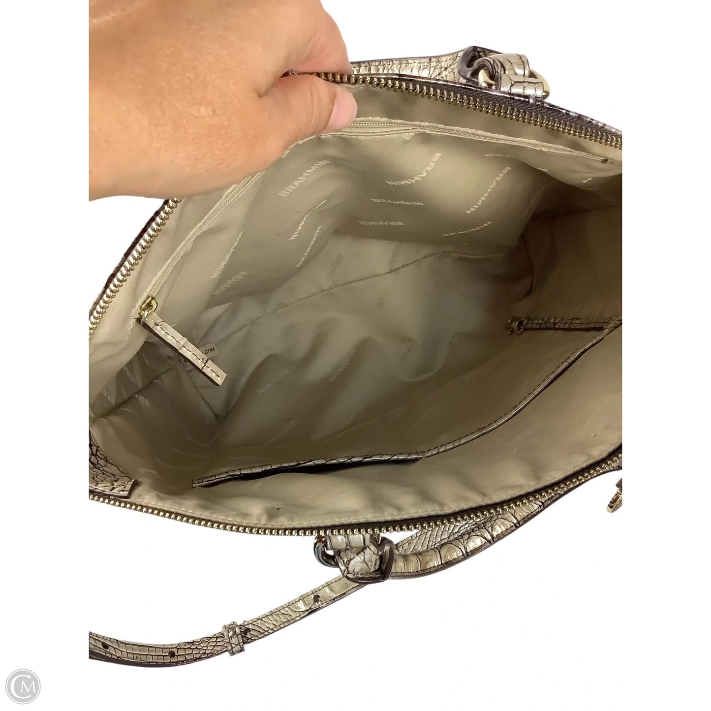Handbag Designer By Brahmin, Size: Medium