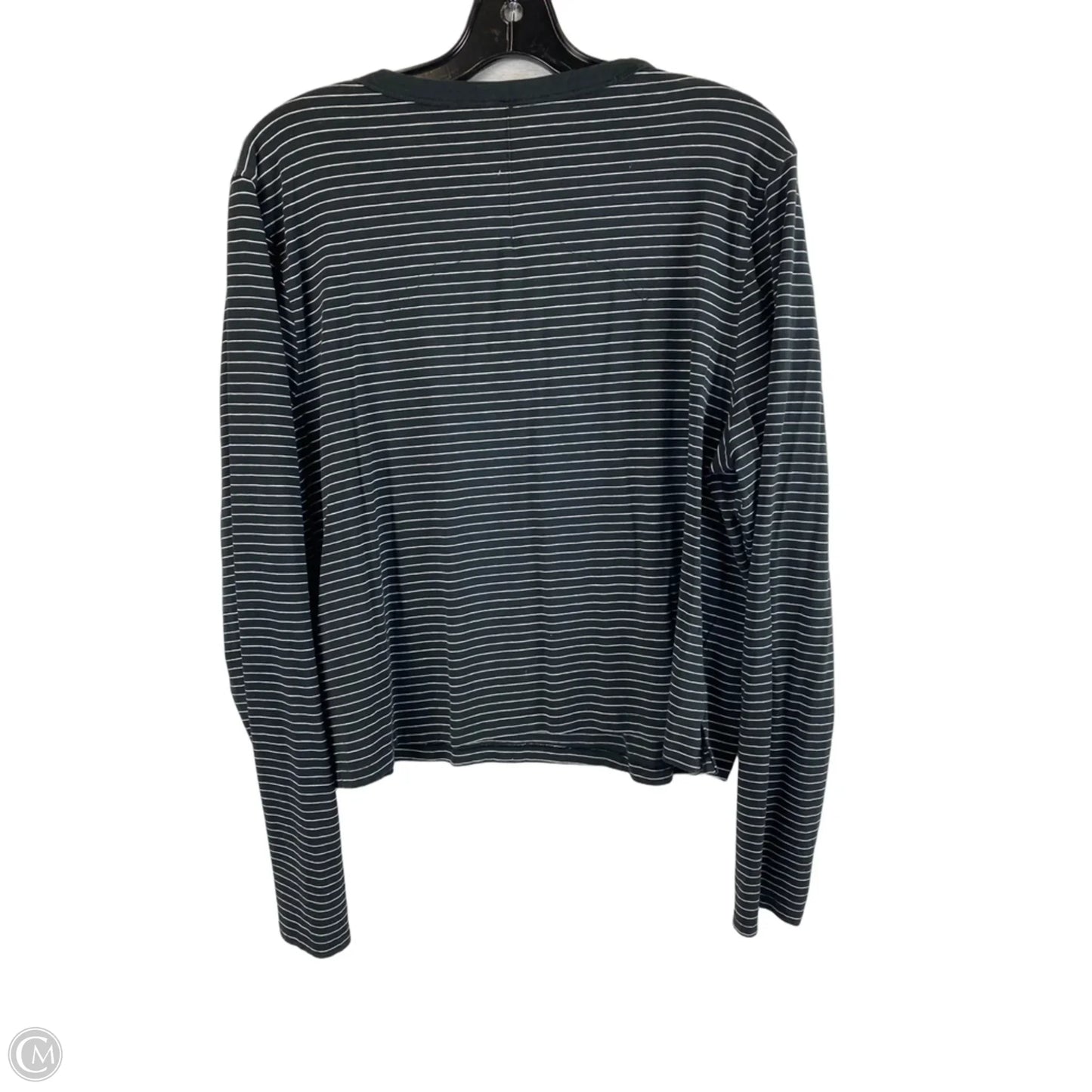 Athletic Top Long Sleeve Crewneck By Lululemon In Striped Pattern, Size: 14