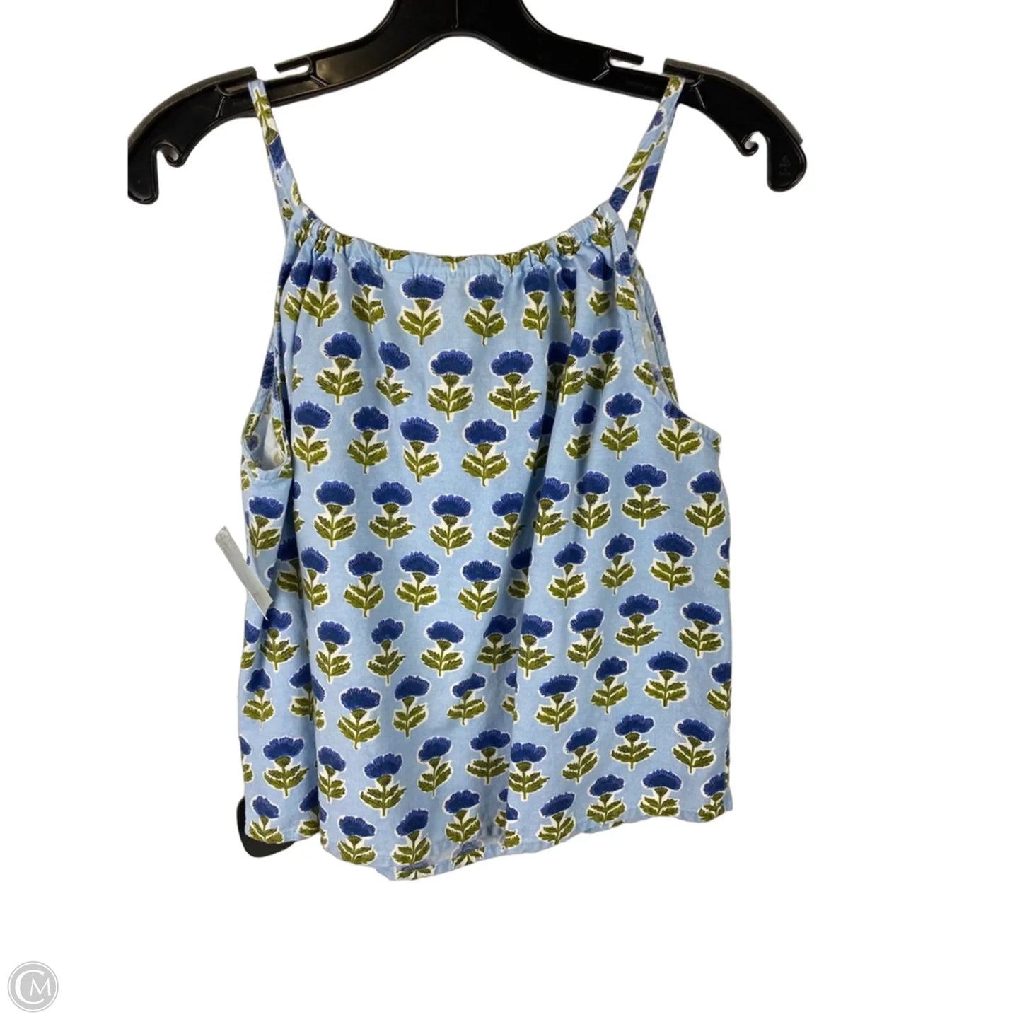 Top Sleeveless By Clothes Mentor In Blue & Green, Size: M