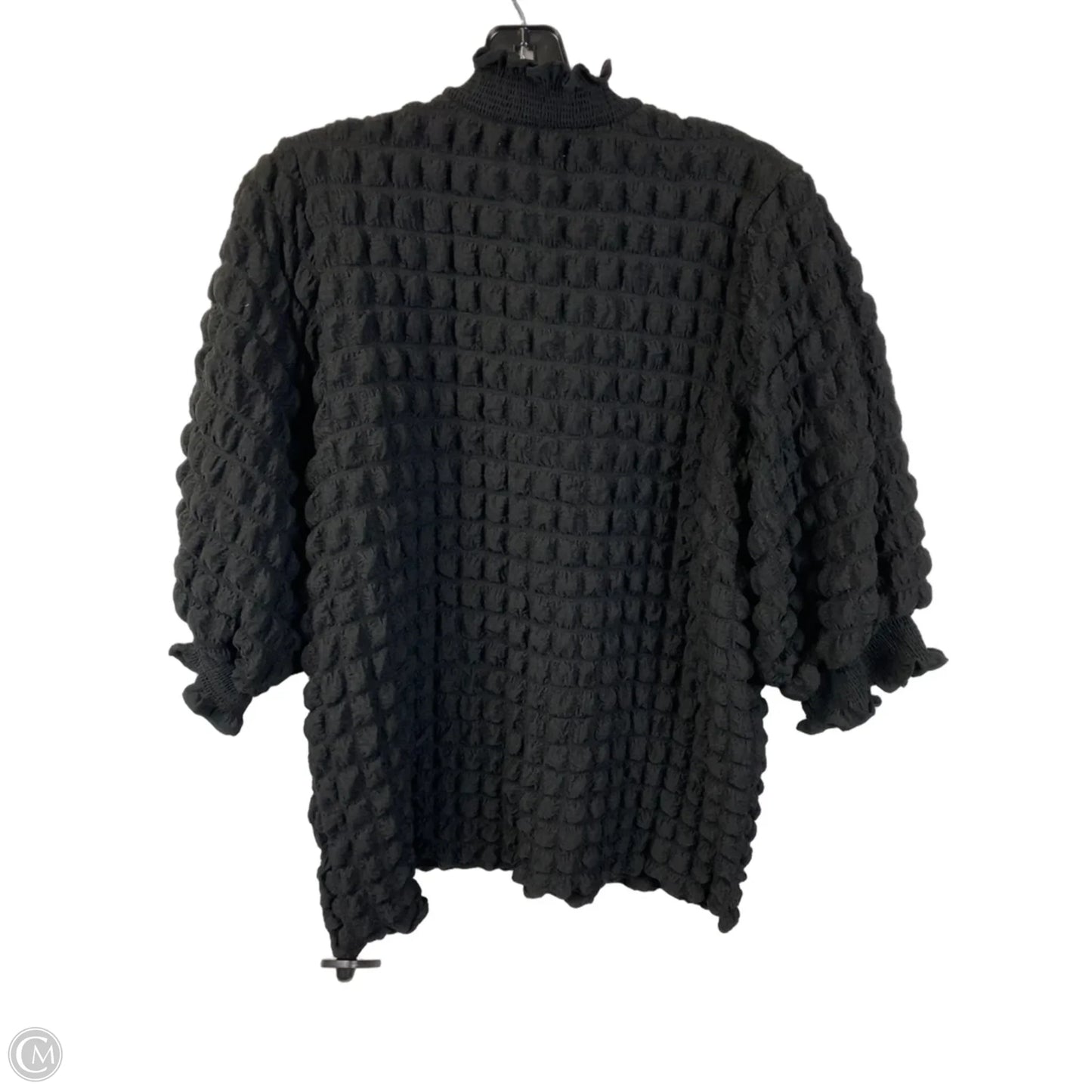 Top Short Sleeve By Simply Southern In Black, Size: L
