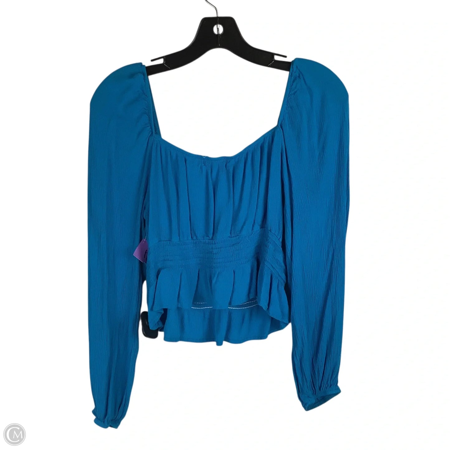 Top Long Sleeve By Altard State In Blue, Size: L