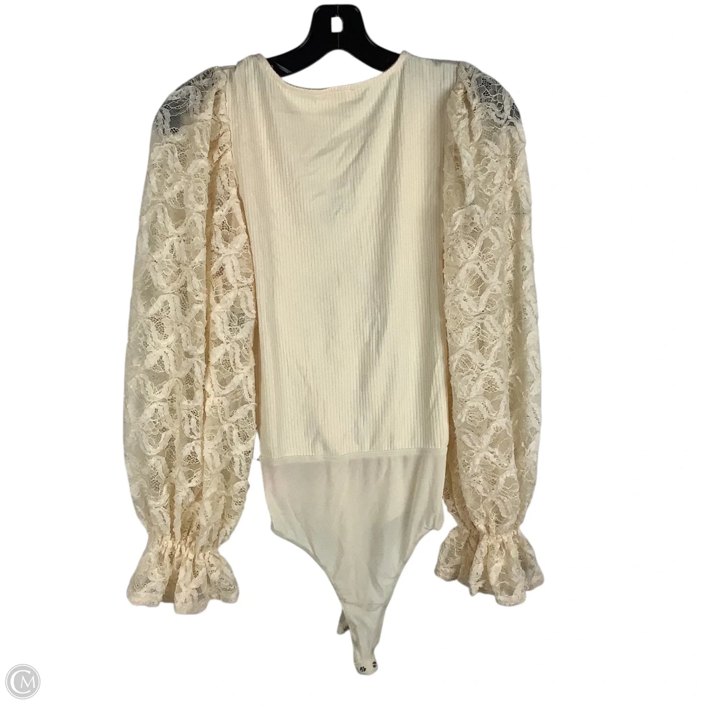 Bodysuit By Pink Lily In Cream, Size: M