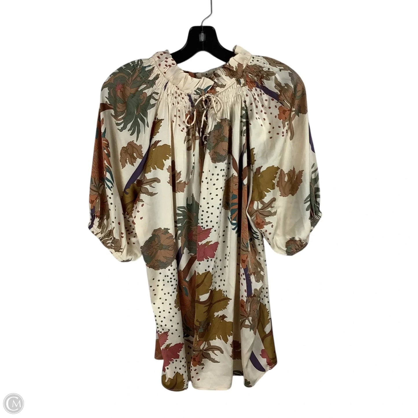 Top Short Sleeve By Jodifl In Cream, Size: L