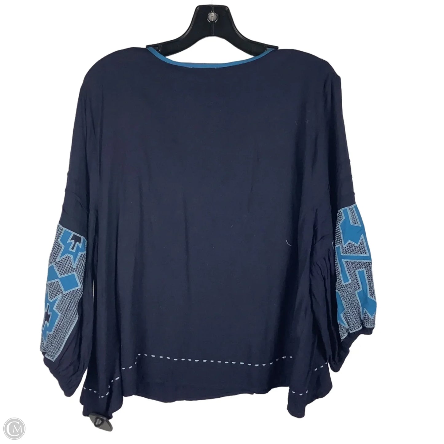 Top Long Sleeve By See And Be Seen In Blue, Size: L
