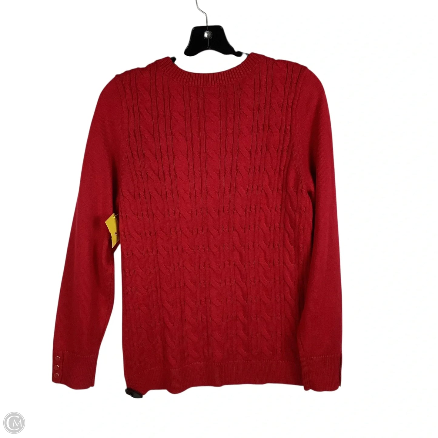 Sweater By Talbots In Red, Size: L