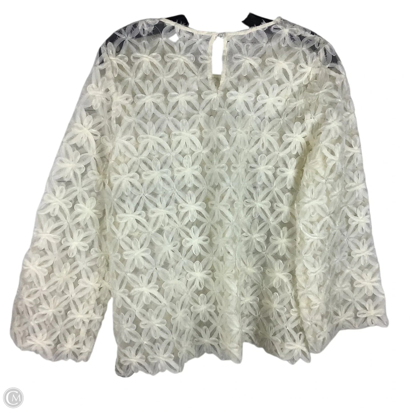 Top Long Sleeve By Cato In Cream, Size: S