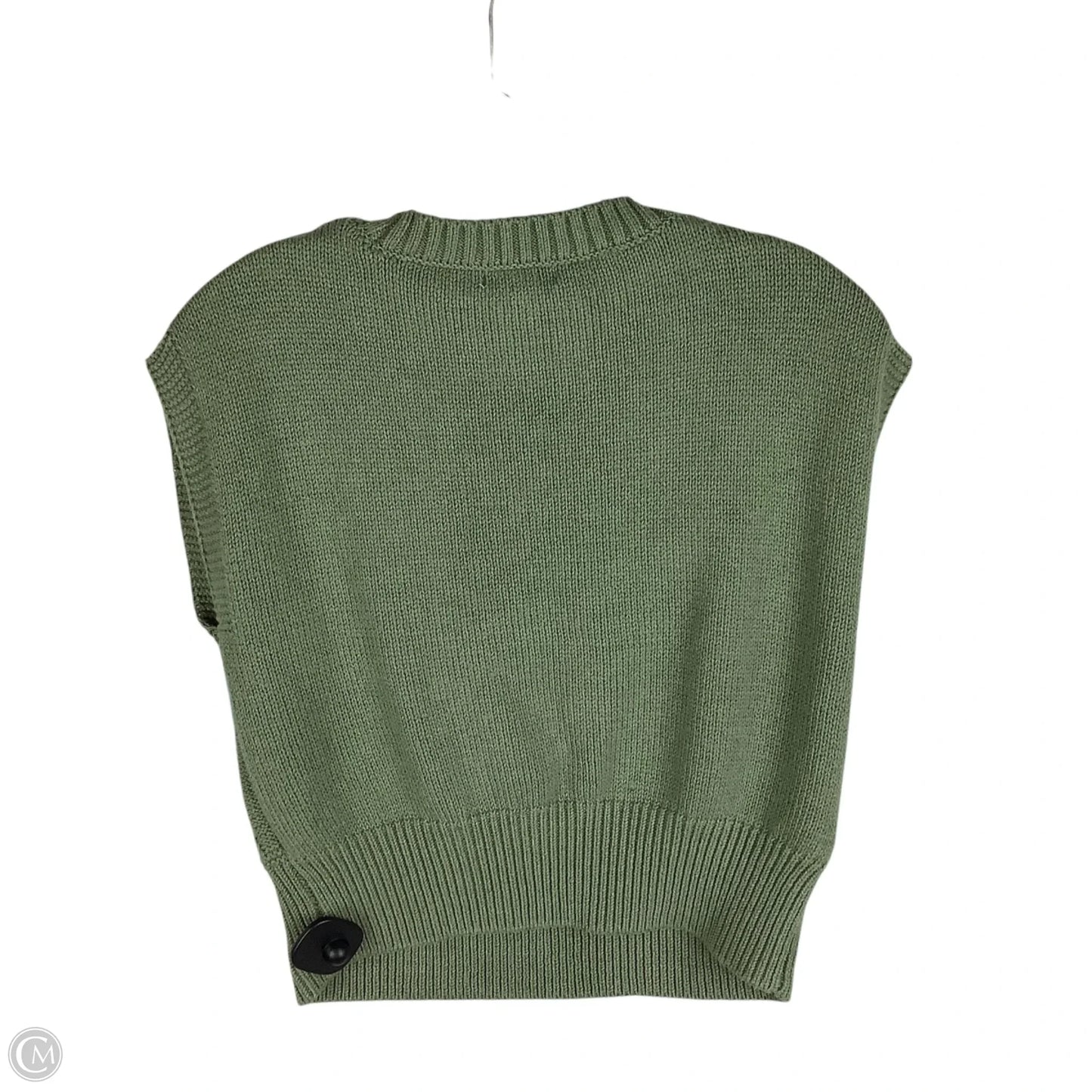 Sweater Short Sleeve By Clothes Mentor In Green, Size: L