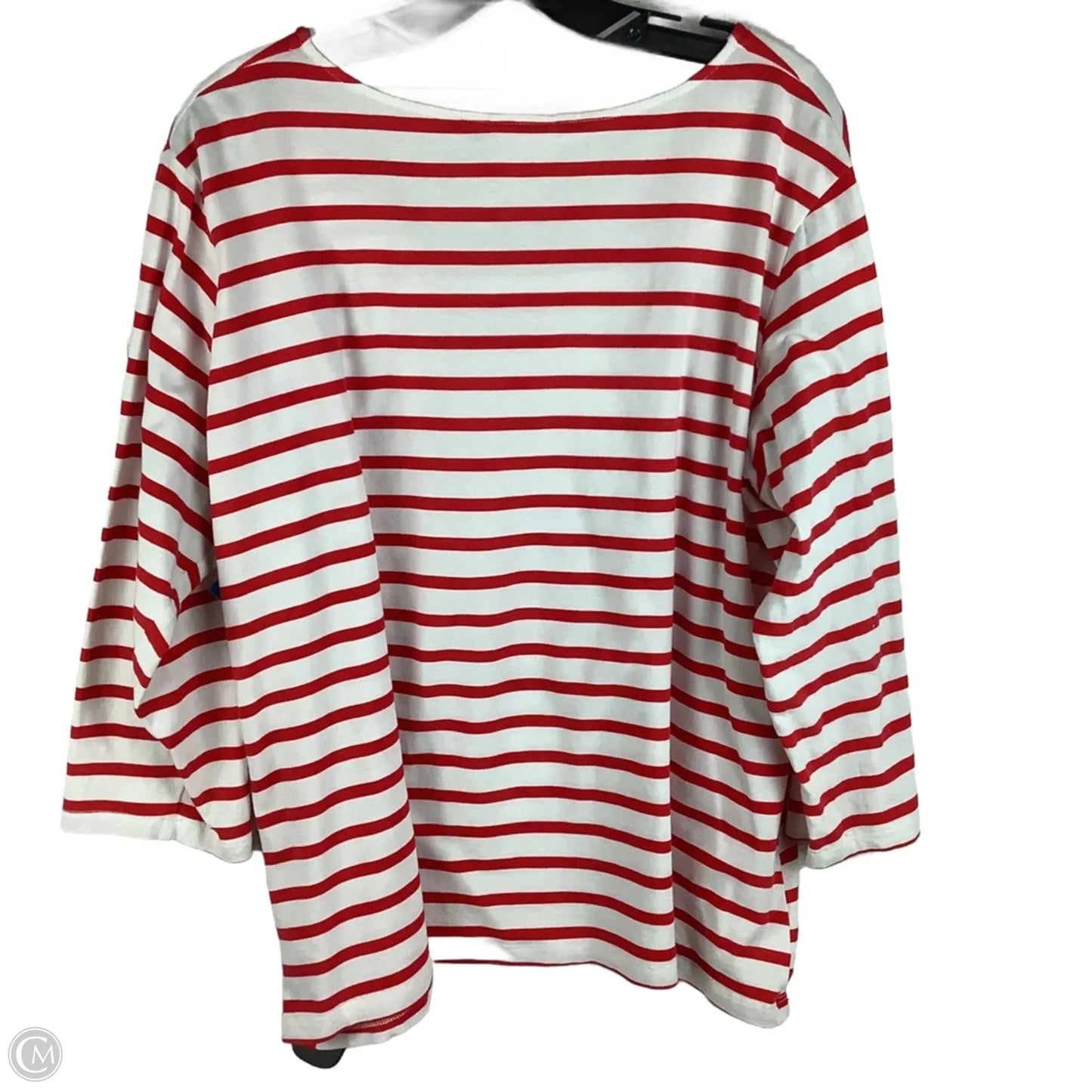 Top Long Sleeve By Ruby Rd In Striped Pattern, Size: 1x