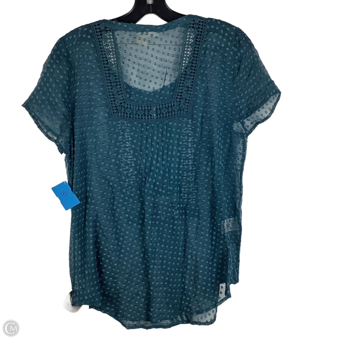 Top Short Sleeve By Meadow Rue In Blue, Size: M