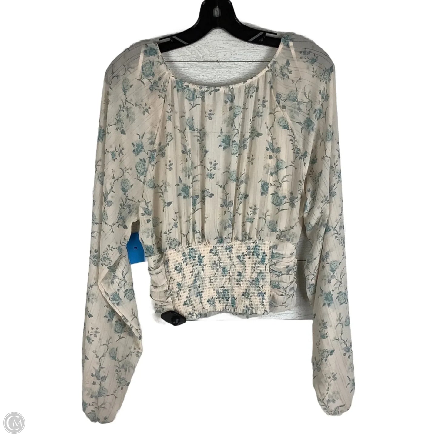 Top Long Sleeve By Free People In Pink, Size: M