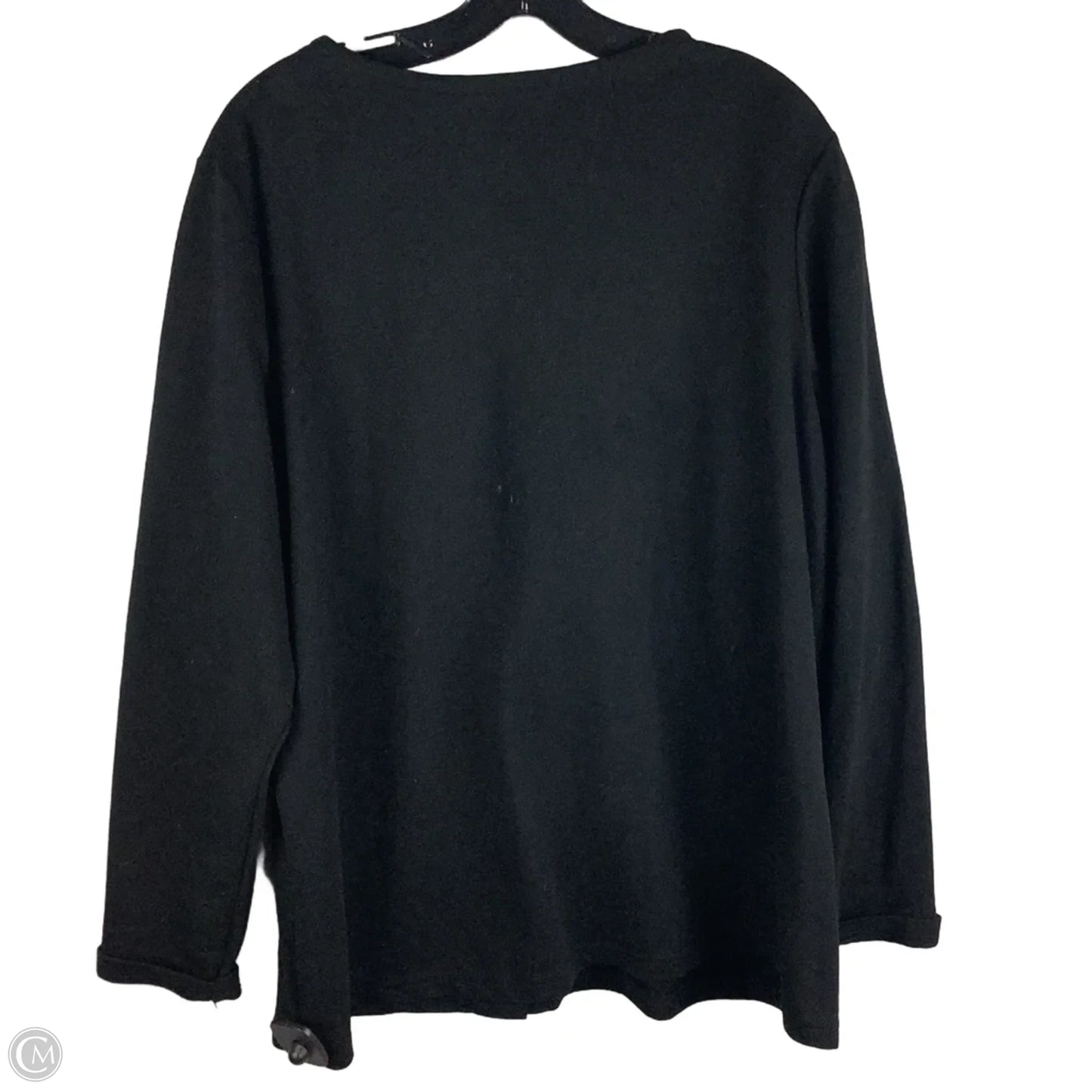 Sweater Cardigan By Onque In Black, Size: 1x