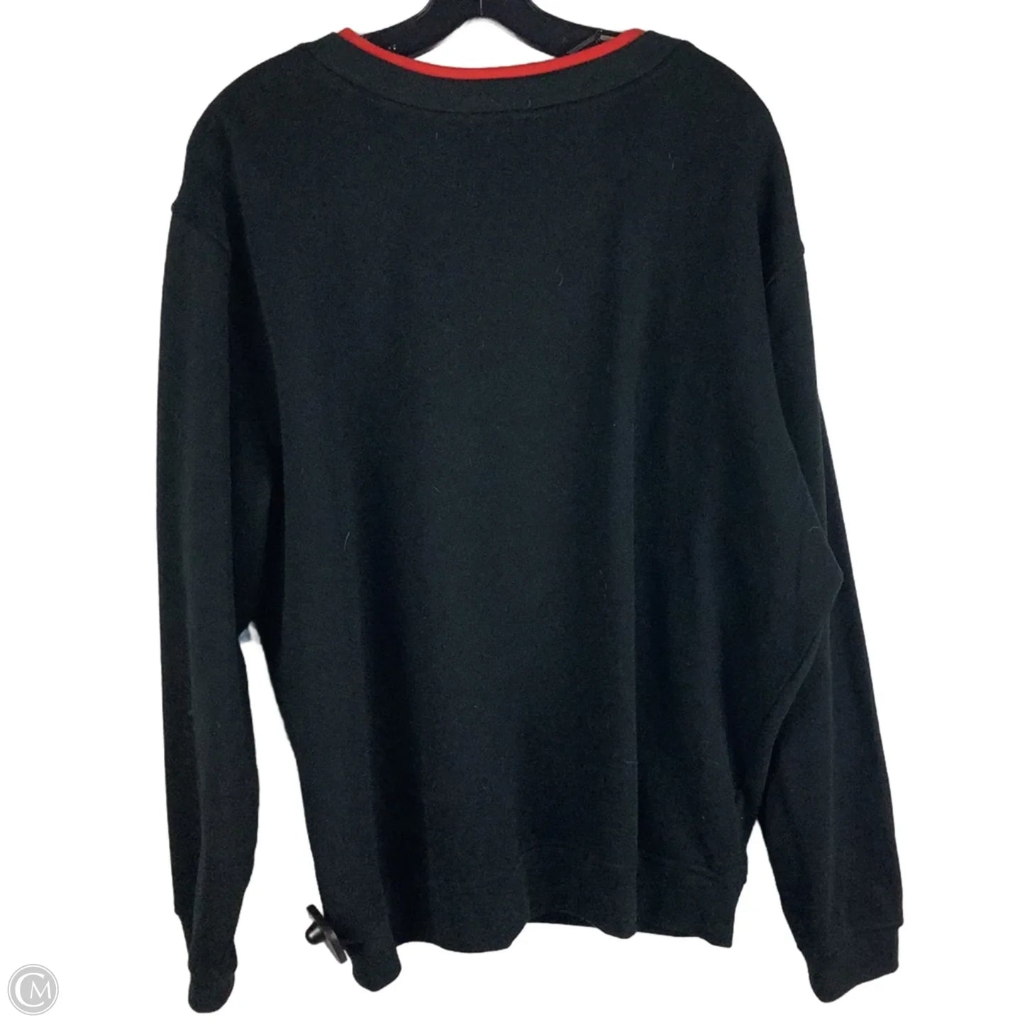 Sweatshirt Crewneck By Clothes Mentor In Black, Size: Xxl