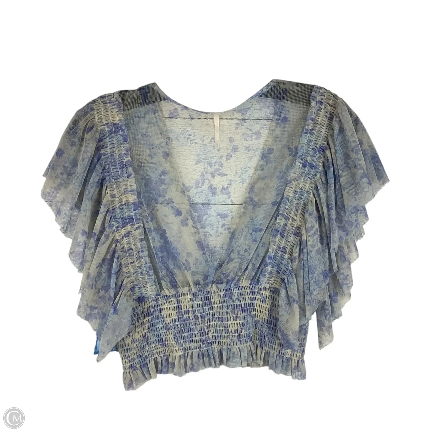 Top Short Sleeve By Free People In Blue, Size: M