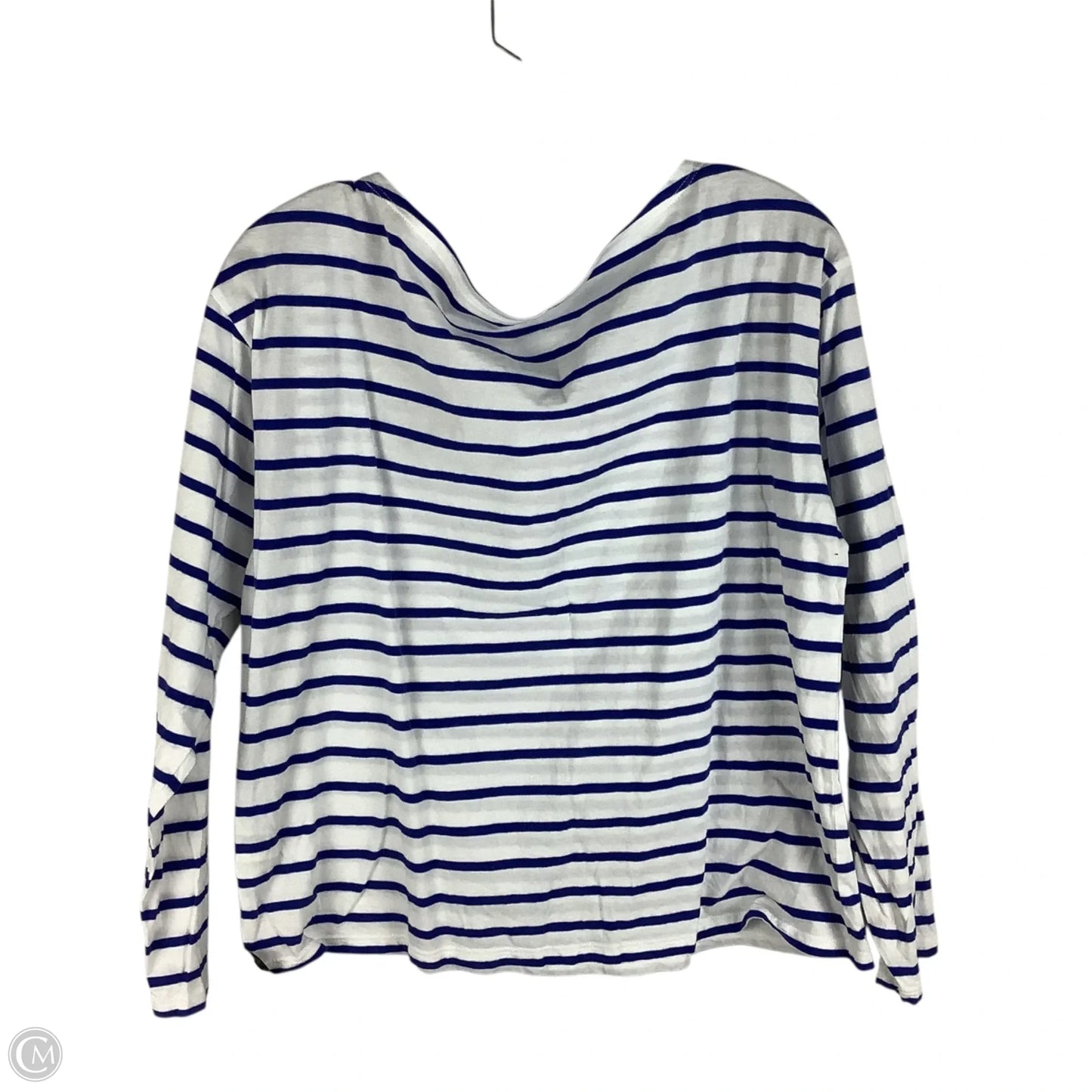 Top Long Sleeve Designer By Kate Spade In Striped Pattern, Size: M