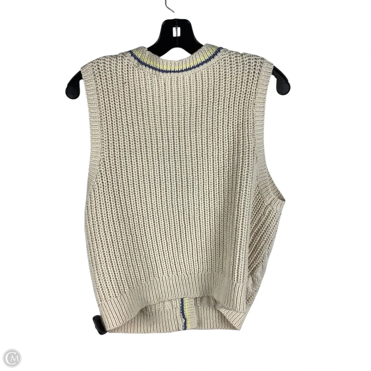 Vest Sweater By American Eagle In Cream, Size: Xl