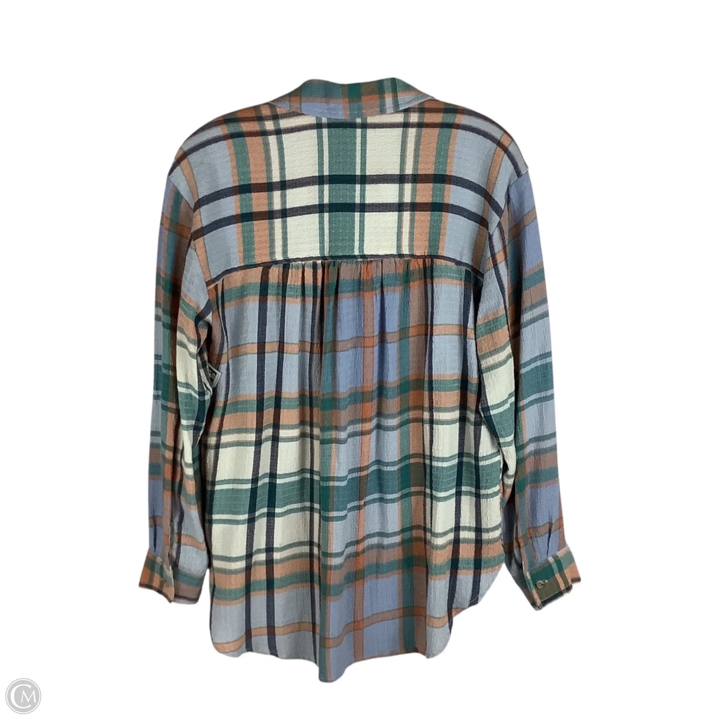 Top Long Sleeve By Pilcro In Plaid Pattern, Size: EST S