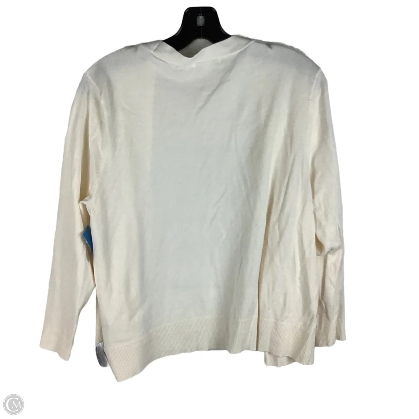 Cardigan By Cato In White, Size: Xl
