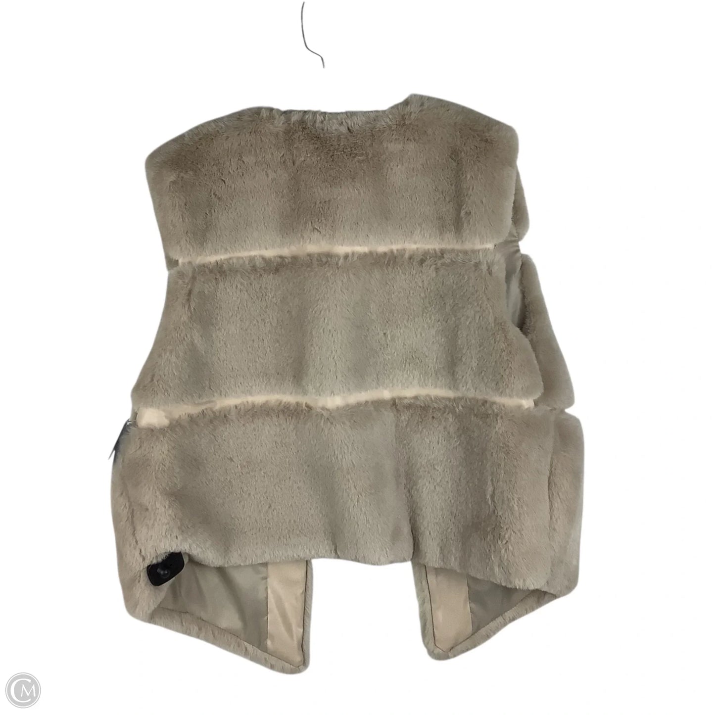 Vest Faux Fur & Sherpa By Cmc In Cream, Size: L