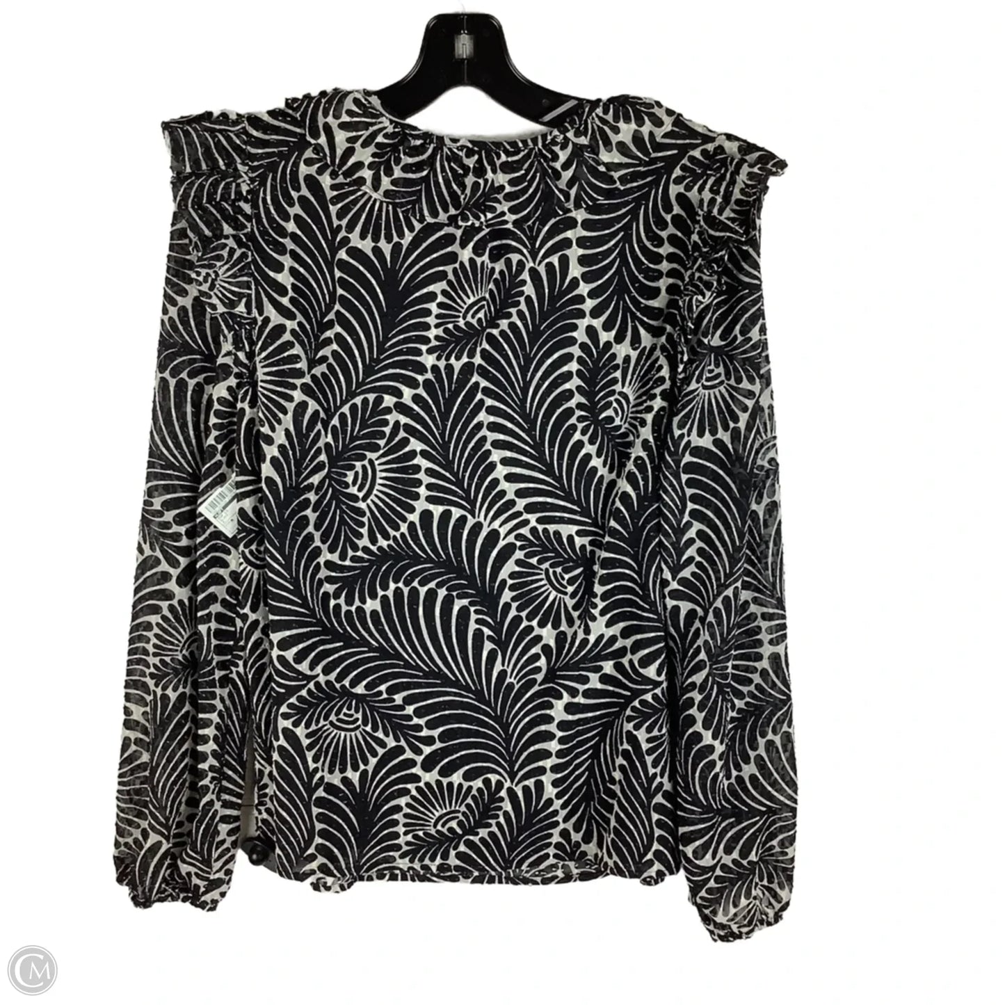 Top Long Sleeve By Loft In Black, Size: M