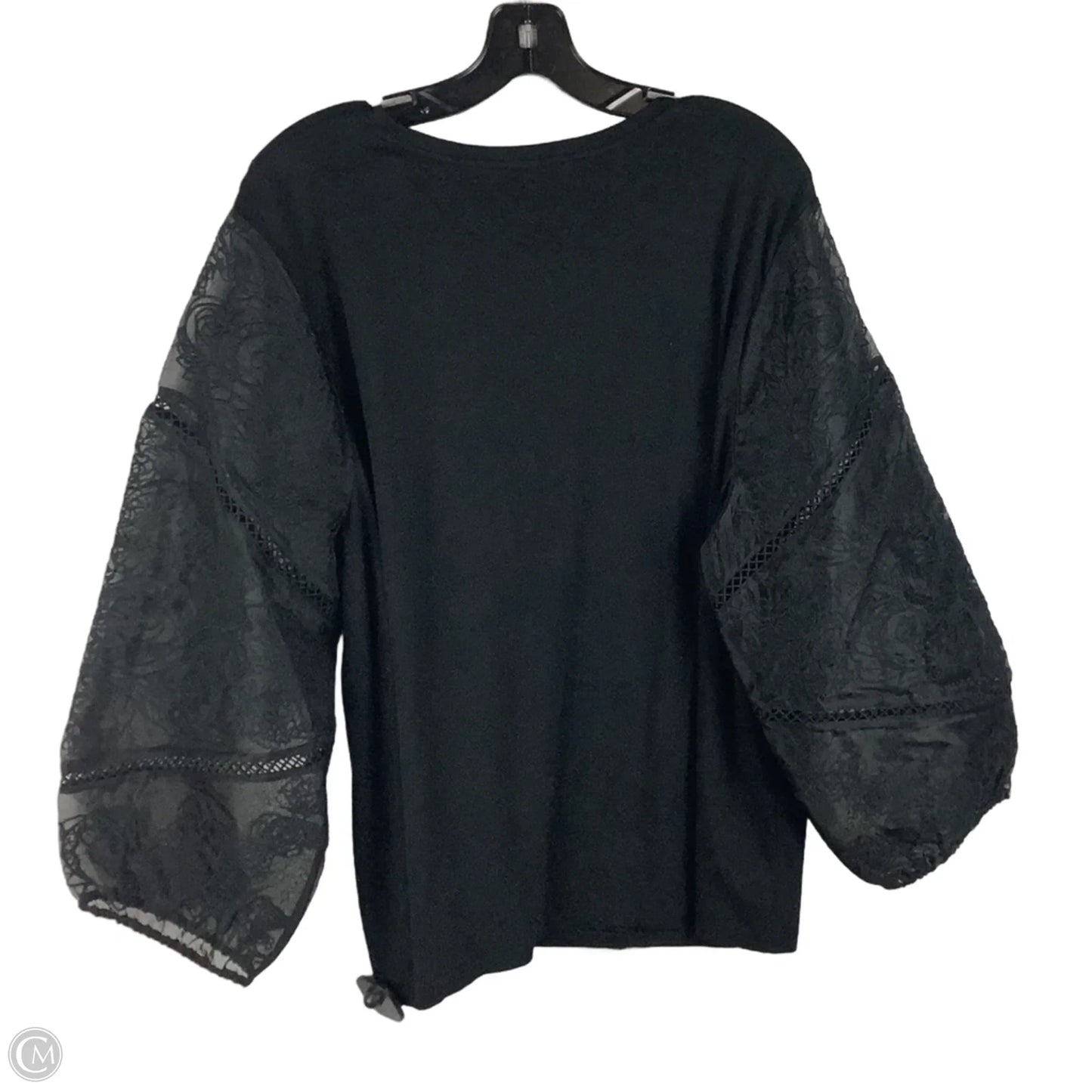 Top Long Sleeve By Chicos In Black, Size: Xxl