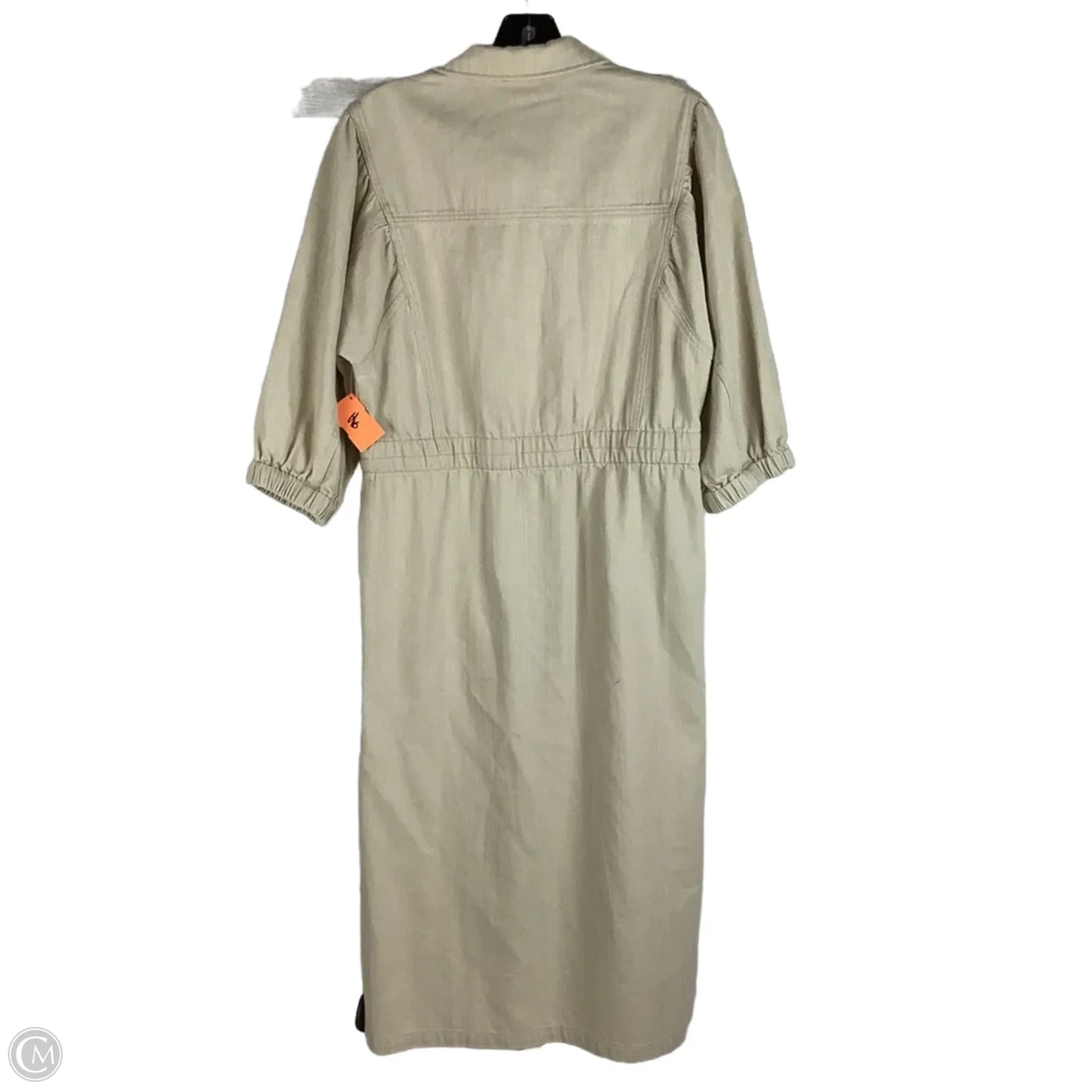 Dress Casual Midi By Current Air In Tan, Size: S