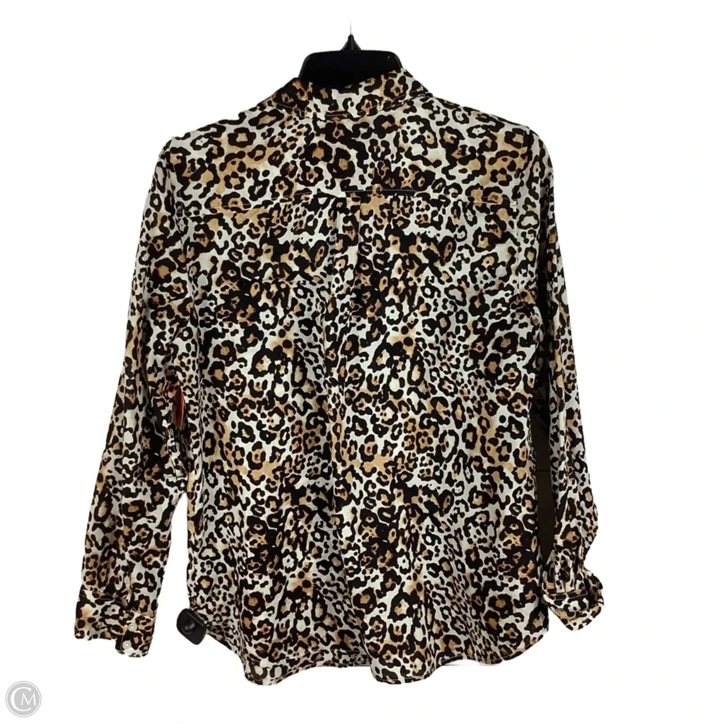 Top Long Sleeve By Talbots In Animal Print, Size: M