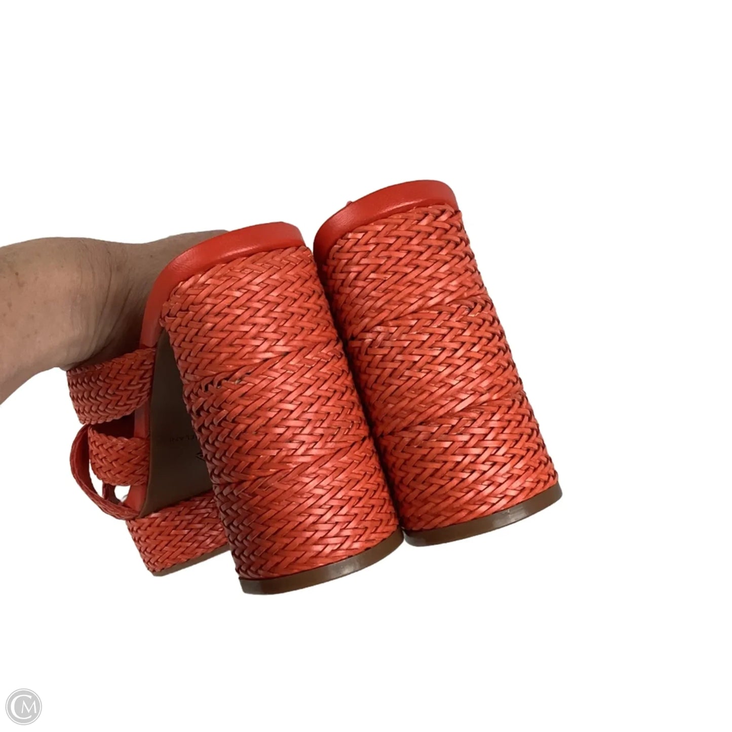 Sandals Heels Block By Antonio Melani In Orange, Size: 10