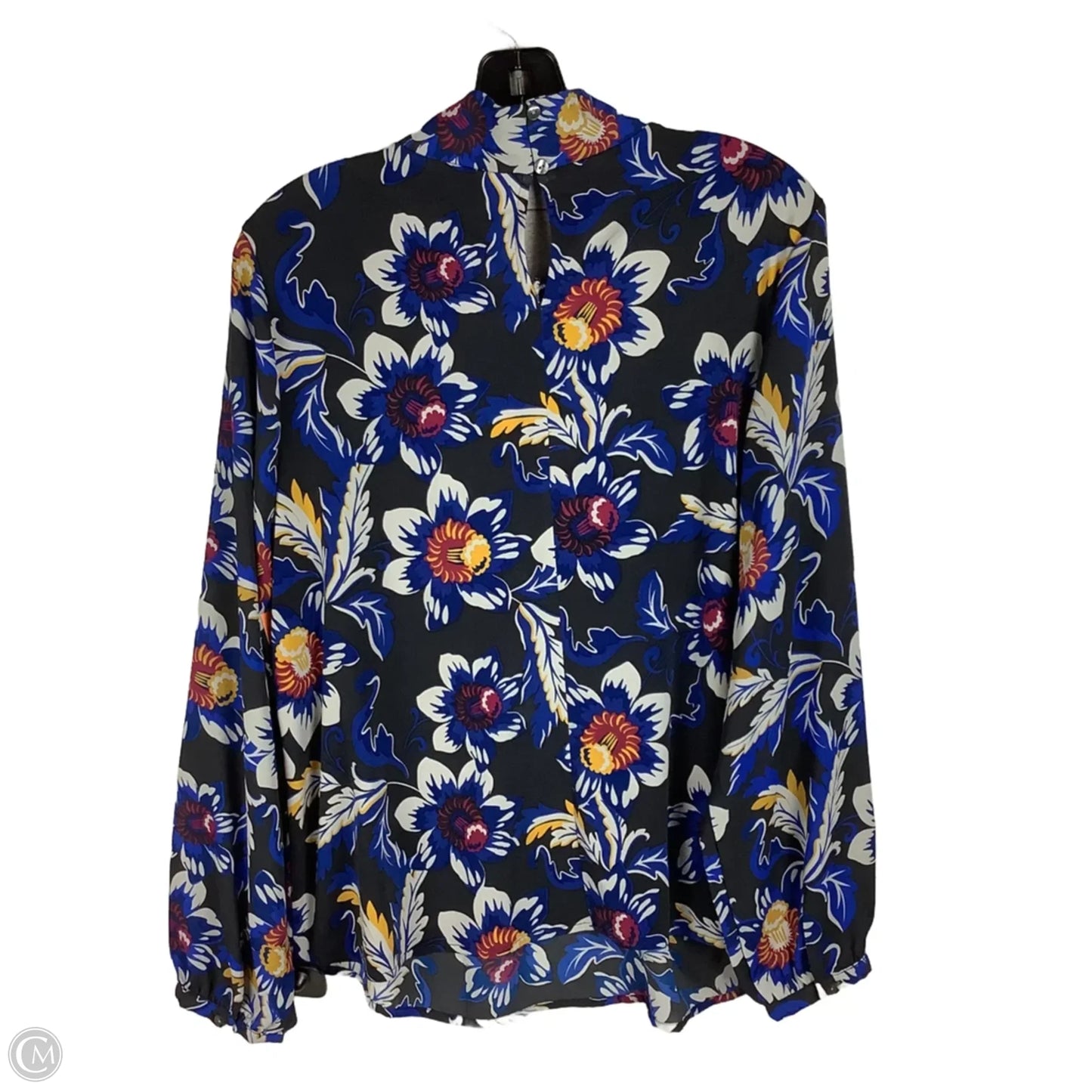 Top Long Sleeve By Ann Taylor In Floral Print, Size: L