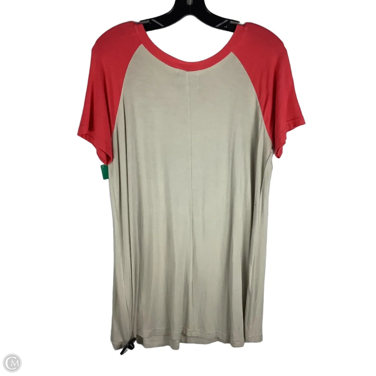 Top Short Sleeve By Judith March In Cream, Size: M
