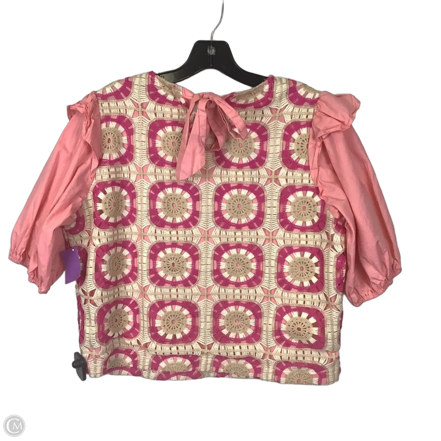 Top Short Sleeve By Clothes Mentor In Pink, Size: L