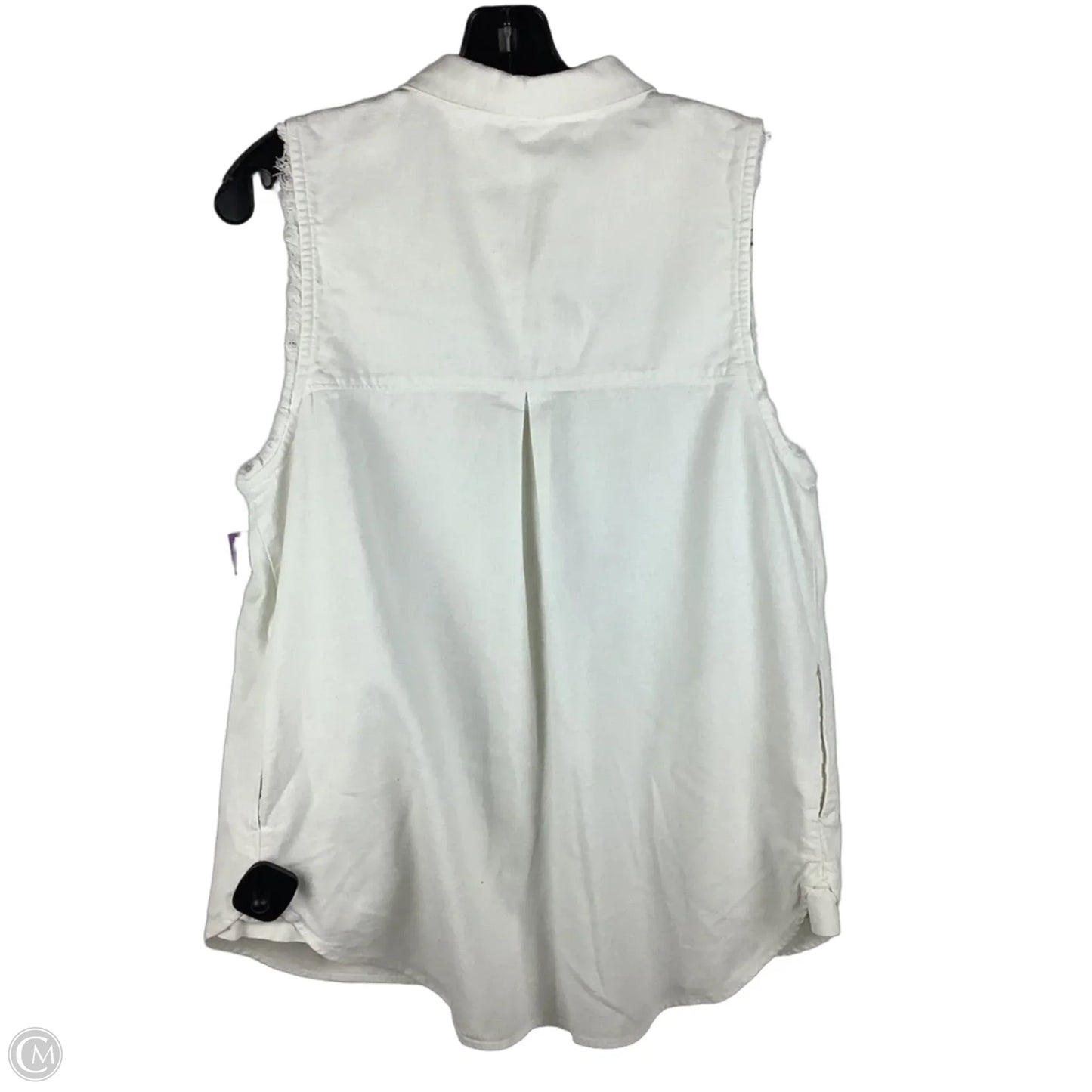 Vest Other By Free People In White Denim, Size: M