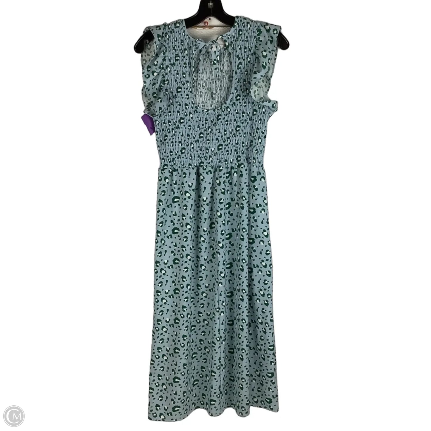 Dress Casual Maxi By Michelle Mcdowell In Blue & Green, Size: M