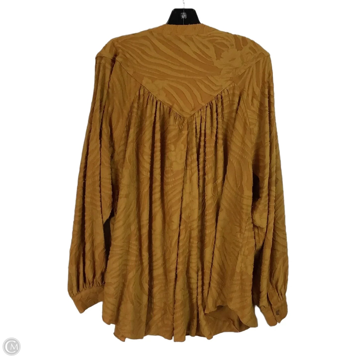 Top Long Sleeve By Free People In Yellow, Size: M