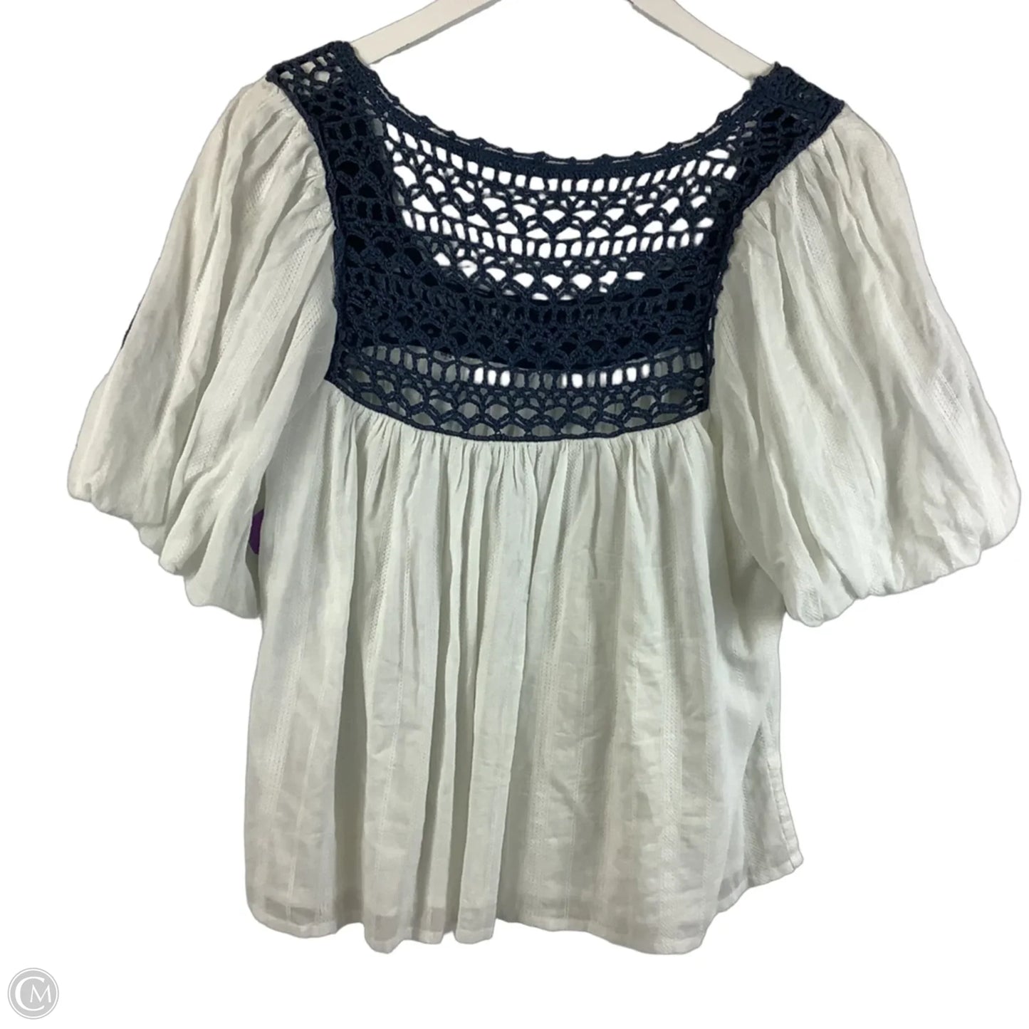 Top Short Sleeve By Cleobella In White, Size: S