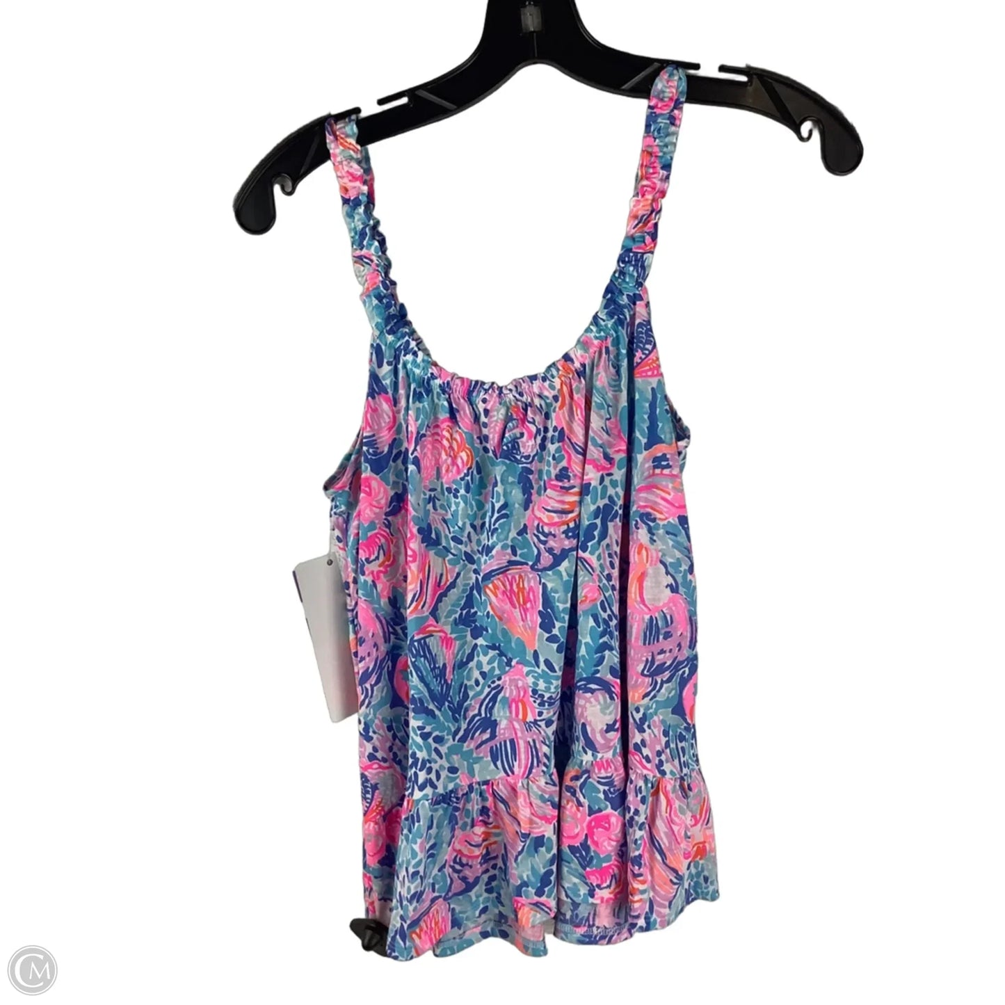 Top Sleeveless Designer By Lilly Pulitzer In Blue & Pink, Size: Xs