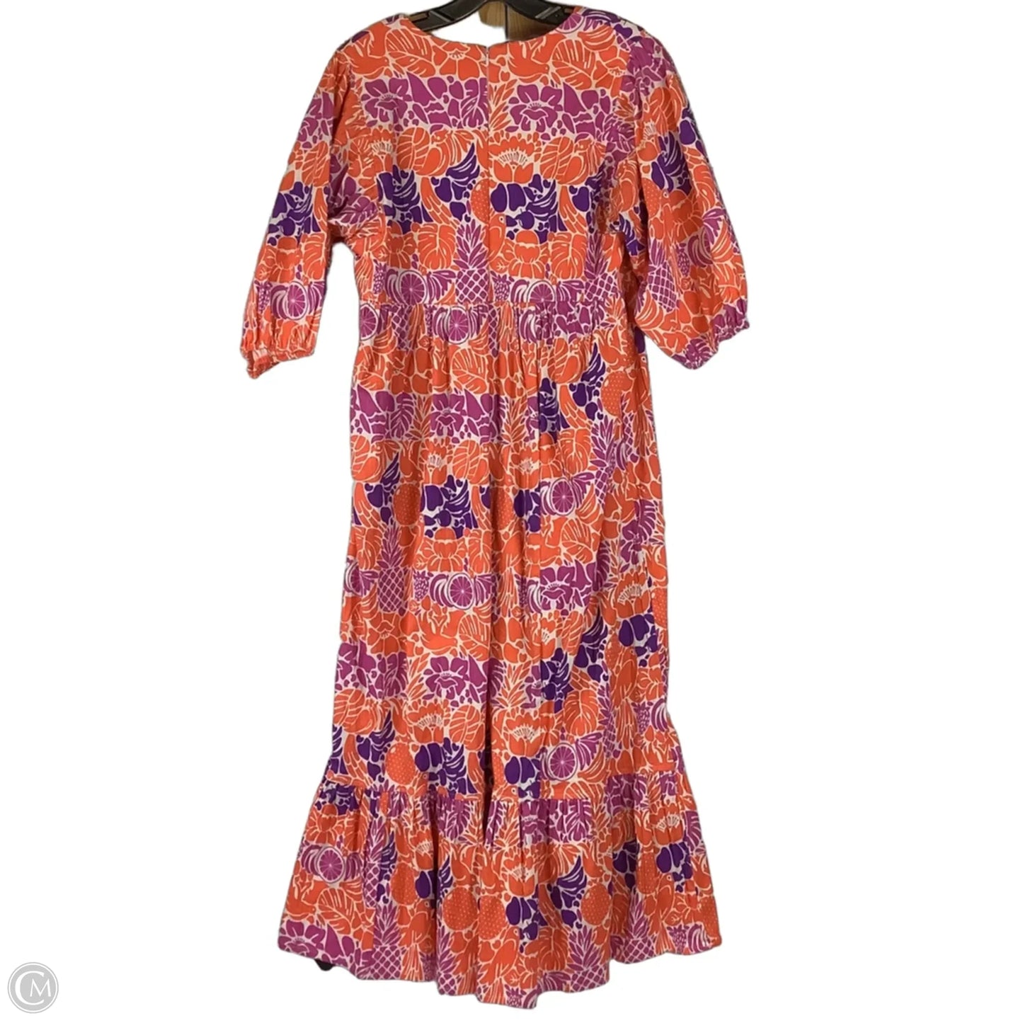 Dress Party Long By Cmc In Orange & Purple, Size: M