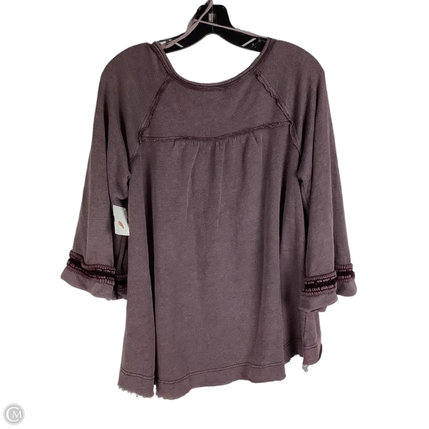 Top Short Sleeve By Free People In Purple, Size: Xs