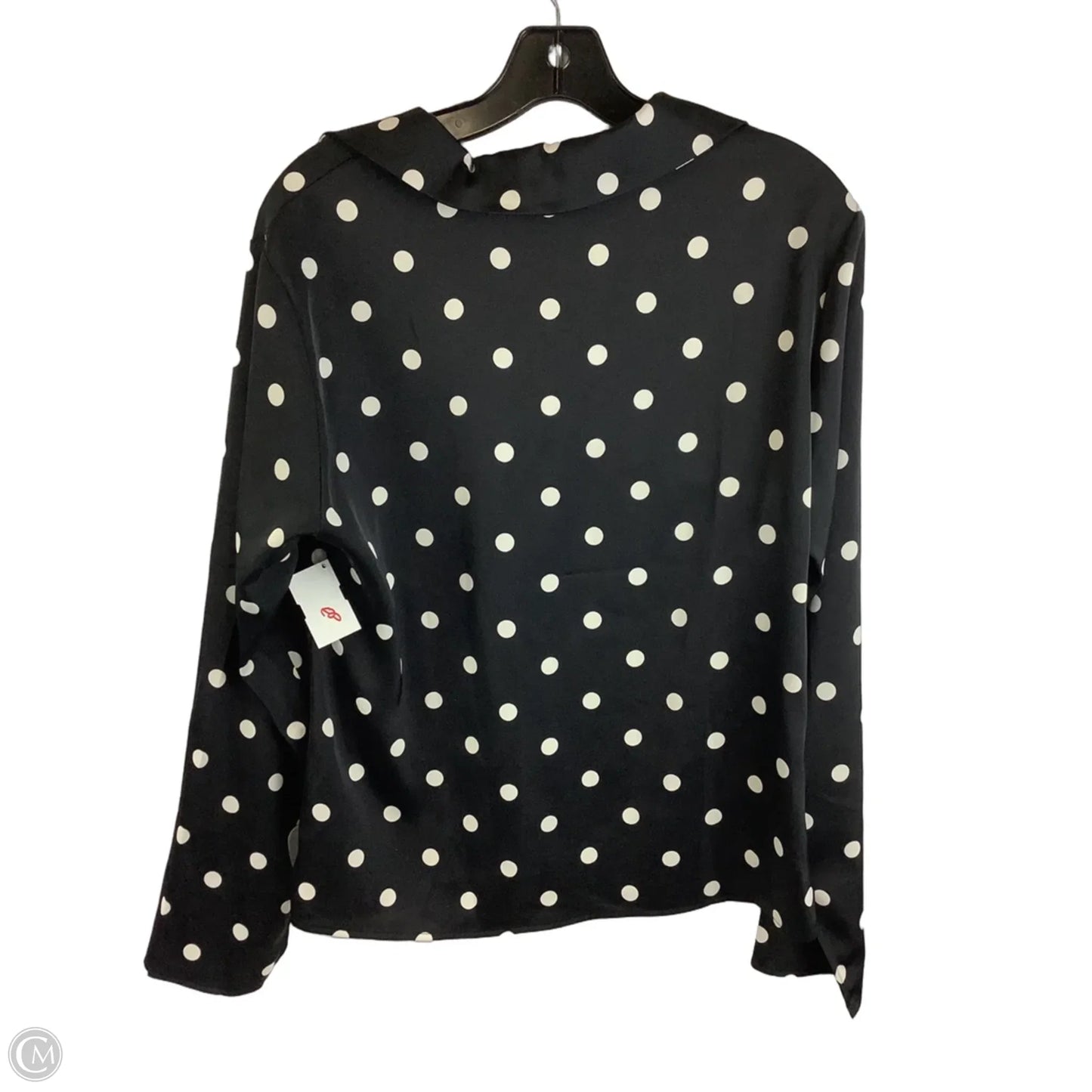 Top Long Sleeve By Rachel Zoe In Polkadot Pattern, Size: L