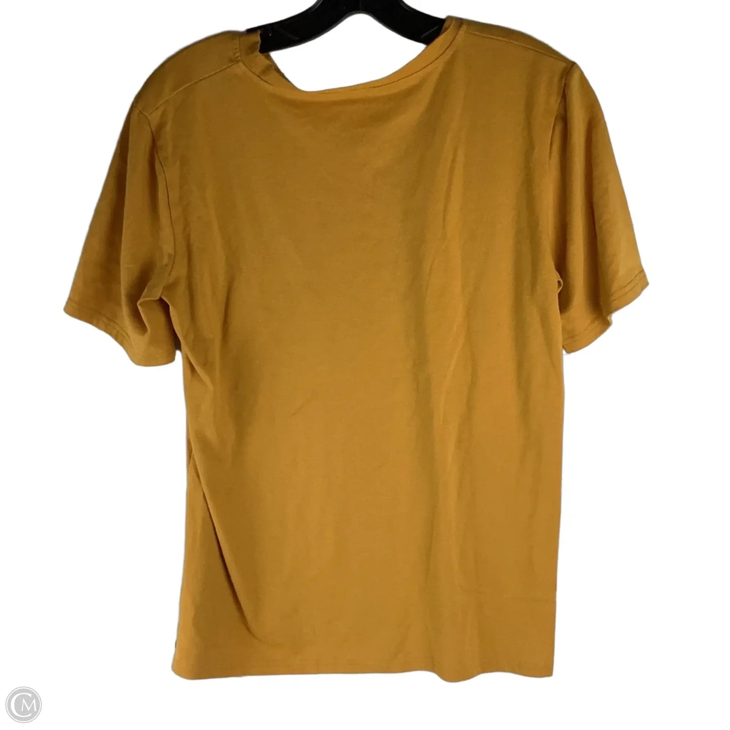 Top Short Sleeve By Clothes Mentor In Yellow, Size: M