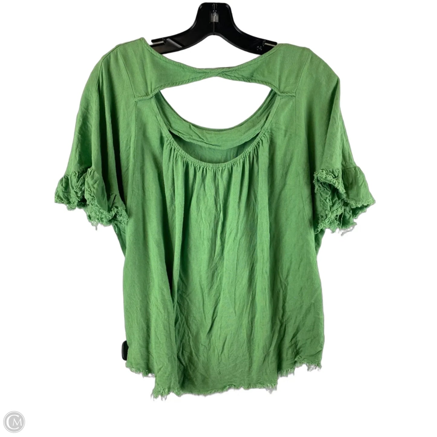 Top Short Sleeve By Umgee In Green, Size: M